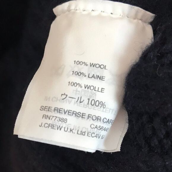 J. Crew • Wool Cable Knit Pom Pom Sweater - Picture 5 of 6